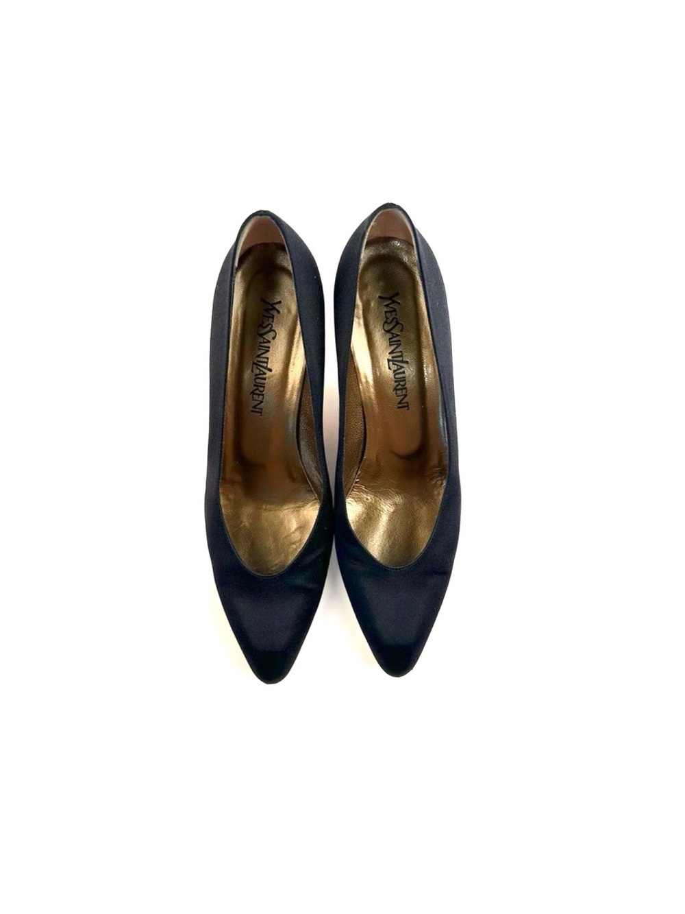 VTG Yves Saint Laurent Women's Black Low Heels sz. 9